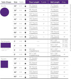 Gee Di Moda Rectangle Tablecloth - 60 x 84 Inch Purple Table Cloth for 5 Foot Rectangle Table - Heavy Duty Washable Fabric - for 5 Ft Buffet Table, Holiday Party, Dinner, Wedding & Baby Shower