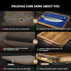 Cutting Boards Large Set of 7, Acacia Wood Charcuterie Chopping Board for Kitchen with Holder Non Slip Feet, Plastic Serving Board Mats, Juice Groove, Reversible Butcher Block for Meat Cheese Bread