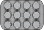 Farberware 12-c. Nonstick Nonstick Bakeware Muffin Pan, Gray