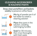 Roobi Professional Espresso Machine Cleaning Powder. Carbon Neutral Espresso Cleaner Powder. Up to 90 uses, 900gr.