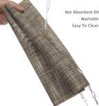 Myir JUN Placemats Set of 8, Vinyl Woven Placemats Place Mats Indoor Set of 8 Washable Table Mats Non-Slip Place mats for Dining Table (Caramel, Set of 8)