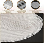 uxcell 15pcs Silicone Steamer Liners, 11.8" Bamboo Steamer Liner Non-Stick Silicone Air Fryer Steamer Liners for Buns Dumplings Pastry Baking White