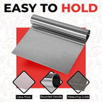 Bench Scraper for Baking, Food Scraper Stainless Steel Blade Dough Cutter with Engraved Measuring Guide & Equivalent Chart, Scraper Tool kitchen Use for Scrapping, Cutting, Chopping, 2 Pack -by RamPro