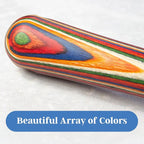 Baltique Marrakesh Collection Wooden Muddler for Cocktails – Colorful Birch Wood Handle with Non-Scratch Head, Perfect for Mojitos, Old Fashioneds & Home Bartending