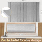 Nuanchu 2pack Large Stone Dish Drying Mat for Kitchen Counter, 23.6"(L)x15.4"(W), Collapsible Diatomaceous Earth Water Absorbing Mat for Dishes Bottles Cups, Match Any Countertop (Light Grey)