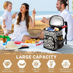 Cooler Backpack, Lightweight and Soft Backpack Cooler for Men Women, Insulated Lunch Bag for Camping Traveling Hiking
