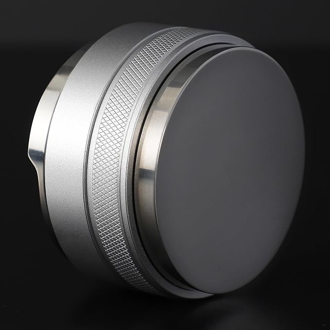 51mm Coffee Distributor and Tamper,Dual Head Coffee Leveler Fits for Delonghi 51mm Portafilter,Professional Espresso Hand Tamper.(Silver)