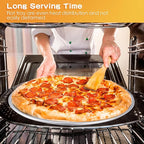 12 Pieces Pizza Pan Bulk Restaurant Aluminum Pizza Pan Set Round Pie Cake Plate Rust Free Cake Tray for Oven Baking Home Kitchen Restaurant Easy Clean(16 Inch)