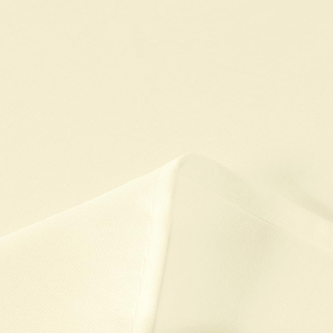 sancua Rectangle Tablecloth - 90 x 132 Inch - Water Resistant Spill Proof Washable Polyester Table Cloth, Decorative Fabric Table Cover for Dining Tables, Buffet Parties and Camping, Beige