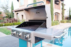 Kenmore 3-Burner Outdoor BBQ Grill | Liquid Propane Barbecue Gas Grill Bundle with Grill Cover