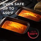 CARTMAN 4-Piece Air Fryer Bakeware Set, Non-Stick Carbon Steel Mini Springform, Bundt Cake Pan, 2 Loaf Pans, Fits Ninja, Chefman, Cosori, Instant Pot, Non-Toxic with Online Recipe Guide