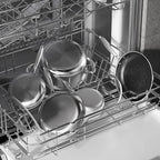 COOKER KING Stainless Steel Cookware Set, Pots and Pans Set Non Stick, Hybrid Ceramic Cookware, Frying Pans, Saucepans & Stock Pot with Glass Lid, Non-Toxic, Oven Safe, Induction Compatible