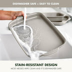 GreenPan Premiere Ovenware Healthy Ceramic Nonstick 13" x 9" Quarter Sheet Baking Pan, PFAS-Free, Warp-Free Bakeware, Durable Quick Heating, Oven & Broiler Safe to 600F, Dishwasher Safe, Taupe