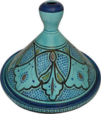 Moroccan Handmade Serving Tagine Exquisite Ceramic With Vivid colors Traditional 12 inches Across XLarge