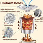 3 Pack Reusable K Cups Coffee Pods for Keurig 1.0: Stainless Steel Refillable K Cups - Reusable Coffee Filters for Keurig Coffee Machine, SUS 304‌, BPA-Free, Heat Resistant Handles, Scoop