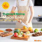 Riveira Walnut/Cherry/Maple Wood Cutting Board – Gourmet Grandeur: 18 x 12 Wooden Cutting Board – Natural Wooden Cutting Boards For Kitchen Decorative – Innovative Juice Grooves Wooden Chopping Board