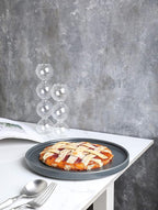 Stone Lain Stoneware Coupe - Celina Round Salad Plates Set, 4-Piece, Grey Matte