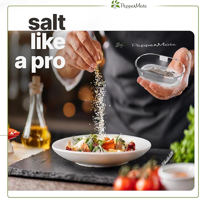 PepperMate Traditional Black Pepper Grinder Mill - Manual, High-Efficiency Salt and Pepper Grinder - Durable, Adjustable Coarseness Pepper Mill Grinder - Easy to Use