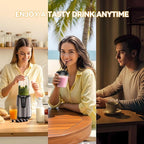 TECKNET 600W Bullet Blender for Smoothies, Small Personal Nutri Blender for Protein Shakes and Smoothies, Coffee Mixer with 2 BPA-Free Cup, Portable Countertop Grinder Combo Kitchen Appliances