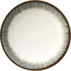 Sango Novelle 16-Piece Casual Moss Porcelain Dinnerware Set – Service for 4, Plates, Bowls & Mugs, Brown & Green Reactive Glaze, Microwave & Dishwasher Safe, for Everyday Dining & Entertainment