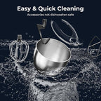 Stand Mixer With 12 Speed,5.3 Quart Electric Mixer With Tilt Head, Kitchen Mixer for Daily Use with Egg Whisk,Dough Hook,Flat Beater,BLACK