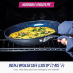 Blue Diamond Cookware Hard Anodized Ceramic Nonstick, 10 Piece Cookware Pots and Pans Set, Non-Toxic PFAS-Free, Dishwasher and Oven Safe, Durable, Even Heating, Metal Utensil Safe, Gray