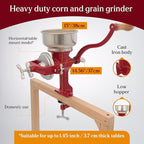 Estrella Cast Iron Manual Crank Corn Grain Grinder 14" Tall & 5" Hopper