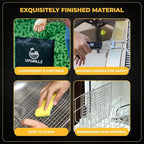 2 Set Fish Grill Baskets for Outdoor Grill Vegetables, Fish Grilling rack for Grill, BBQ Grilling Basket, Stainless steel Grill Basket for Veggies, shrimp Includes 50 skewers, Silicon Brush, and Carry Bag