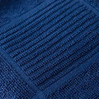 T-fal Solid & Checked Parquet Kitchen Towels: Highly Absorbent, Super Soft Long Lasting - 100% Cotton, 16"x26" Dish Towels for Cleaning & Drying Dishes, Pans, Glassware, Countertops, 6-Pack, Blue