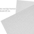 Myir JUN Placemats Set of 8, Vinyl Woven Placemats Place Mats Indoor Set of 8 Washable Table Mats Non-Slip Place mats for Dining Table (White Smoke, Set of 8)