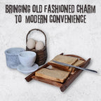 White Marble Butter Keeper with Lid | Soft Spreadable French Butter Crock for Countertop | Home and Kitchen Decor | Large (3 oz Capacity)