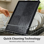 Utheer Nonstick Reversible Aluminum Ceramic Griddle 23" x 16", 70% Lighter 2-in-1 Flat & Ribbed Grill Griddle, Warp-Resistant, PFAS-Free, 100% Recyclable Stovetop Griddle for Gas, Charcoal,Outdoor BBQ