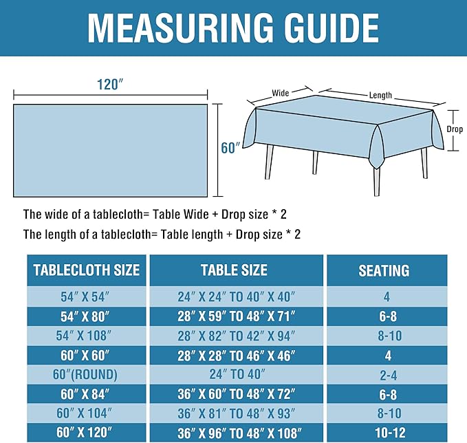 H.VERSAILTEX Linen Textured Table Cloths 60 x 120 Inch Premium Solid Tablecloth Spill-Proof Waterproof Table Cover for Dining Buffet Feature Extra Soft and Thick Fabric Wrinkle Free, Teal