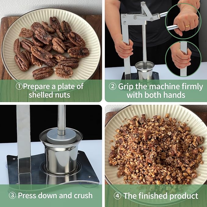 Professional Lemon Smasher Citrus Juicer - Heavy Duty Stainless Steel Manual Press Squeezer for Lime, Orange & Nut Crusher by Garwei