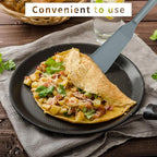 Dioycli Silicone Spatulas for Cooking Heat Resistant Pancake Spatula, Non Stick Long Omelette Spatula Turner Bpa Free 2 Pieces for Crepes Egg Burgers Pizza Cookie（Grey）