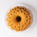 Baker's Secret Nonstick Fluted Cake Pan 10 Cups, Perfect for Fluted Cakes, Die Cast Aluminum Cake Pans, Easy Release, compatible with Fluted Cake Pans - The Cast Aluminum Collection (Marquise)