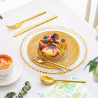 KINGSTONE Gold Silverware Set, 60-Piece Forged Flatware Set Cutlery Set Premium Stainless Steel, Service for 12, for Kitchen, Home, Wedding, Party, Mirror Polished and Dishwasher Safe