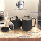 Coffee Mug Warmer & Mug Set for Desk, Electric Coffee Cup Warmer with 16oz Heated Mug, Smart Coffee Heater with Auto Shut Off for Office/Home, Christmas/Birthday/Coffee Gifts for Men & Women,Black