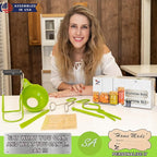 Supa Ant Canning Supplies - USA Assembled & Certified Food Grade Stainless Steel Starter Set Canning Kit for Beginners - Wide Kitchen Funnel, Jar Lifter and Wrench, Bubble Popper/Measurer, Lid Lifter