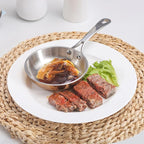 Mini Sauce Pan Butter Warmer Pot with Handle 18/10 Stainless Steel Small Pot for Melting Butter Heating Sauce Gravy & Oil (0.12Quart) - Copper