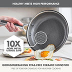 GreenPan Hybrid 13 Piece Nonstick Stainless Steel Cookware Set, APEX Tri-Ply Thermobond PFAS-Free Ceramic Pots & Pans, Induction & All Cooktop Compatible, Oven Temp to 850°F, Dishwasher Safe, Silver