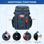 Maelstrom Backpack Cooler,Soft Lightweight Leakproof Cooler Backpack,50 Can Insulated Cooler Bag,Keeps 50 Cans Hot/Cold for Up to 16 Hours,Waterproof Lunch Backpack for Men Women-Blue