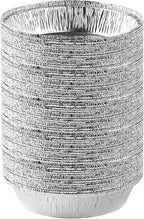 Mr Miracle Pack of 50 Disposable Aluminum Foil Pans –7 Inch Circular Aluminum Pans, Ideal for Baking, Storing, Heating, Serving, BBQ - Round Foil Pans