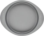 Farberware Nonstick Bakeware Baking Pan / Nonstick Cake Pan, Round - 9 Inch, Gray, 1 Count (Pack of 1)