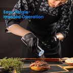 Rechargeable Gravity Electric Salt and Pepper Grinder Set with LED Light, Type-C Fast Charging, Adjustable Coarseness, Large Capacity Grinder for Kitchen, Restaurant & Outdoor, (2 Pack)