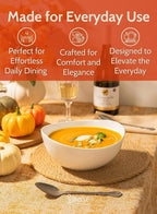 Sweese 42oz Porcelain Serving Bowls - Set of 4, 8-Inch White Bowls for Salad, Soup, Pasta & More - Microwave, Dishwasher & Oven Safe