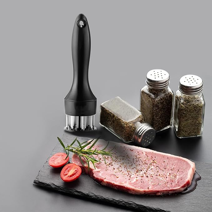 Meat Tenderizer, OLULU Stainless Steel Needle Ultra Sharp 20 Blades Meat Tenderizer Tool for tenderizing Chicken, Beef, Steak, Veal and Pork