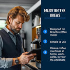 Essential Values Descaling Solution Compatible with Breville - Coffee Pot Cleaner and Descaler - Descaler Specially Formulated for Breville Coffee Machines 12 Month Supply 2-Pack