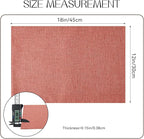 Romanstile Cloth Placemats Set of 8-12 x 18 Inch, Heat Resistant Double Layered Thickened Burlap Fall Place Mats, Washable Faux Linen Farmhouse Table Mats for Kitchen/Dining/Party/Outdoor, Orange