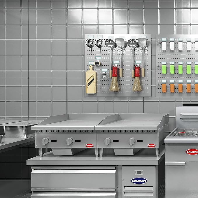 24" Commercial Countertop Griddle, 2 Burners Gas Griddle, 60000 BTU Output, Stainless Steel Flat Top Grill Hot Plate with Natural Gas and Propane Conversion Kit for Restaurant, Food Truck